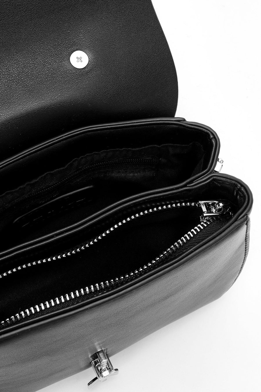 Women's Black Long Strap Classic Handbag