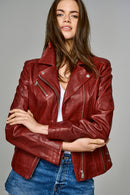 Fame Women's Leather Jacket | Derimod