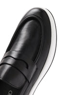 Men's Black Sport Leather Loafer | Derimod