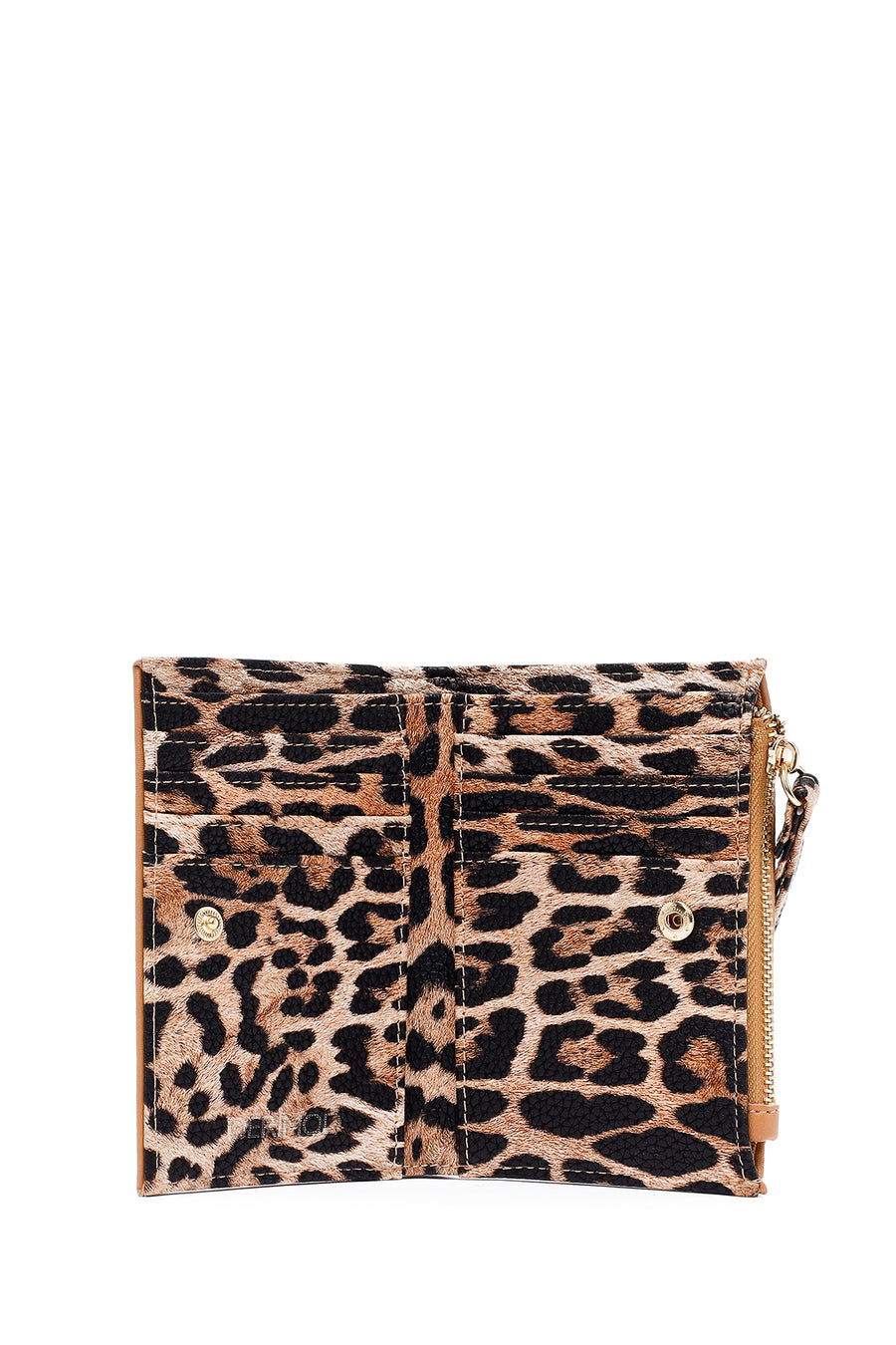 Women's Tan Leopard Wallet