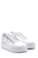 Men's Leather Zipper Detailed Sneaker | Derimod