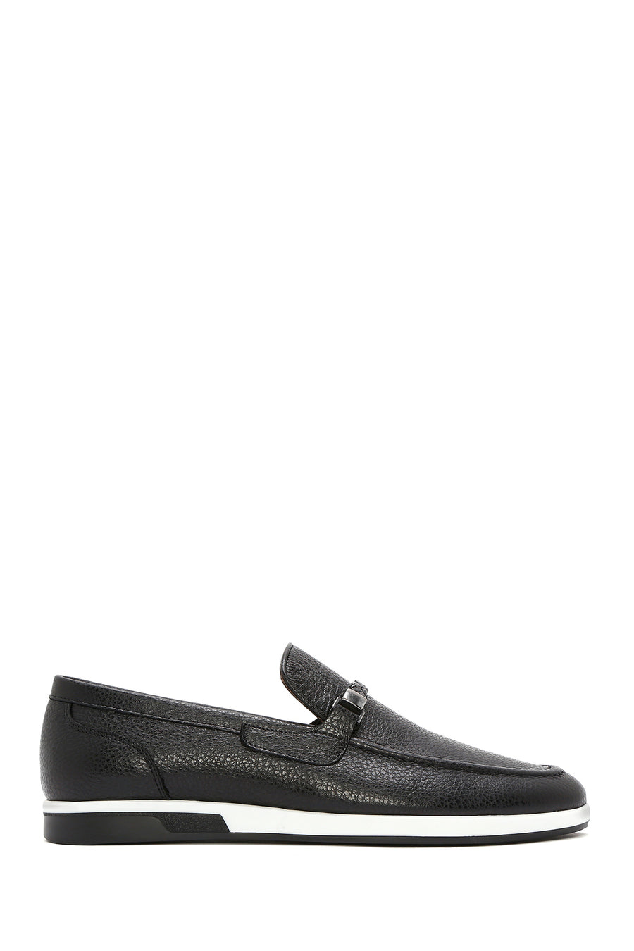 Erkek Siyah Deri Casual Loafer 26SFD6006FT | Derimod