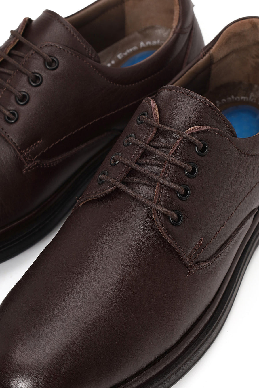 Male Brown Lace-up Leather Casual Shoes