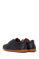 Men's Black Lace-up Leather Sneaker | Derimod