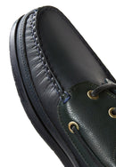 Men's Green Leather Casual Shoes | Derimod