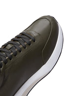 Erkek Yeşil Deri Sneaker | Derimod