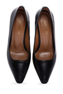 Kadın Siyah Deri Stiletto | Derimod