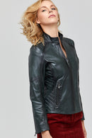 Naomi Women's Leather Jacket | Derimod