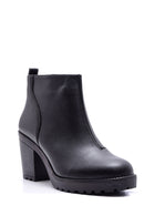 Women's Leather Heeled Boots | Derimod