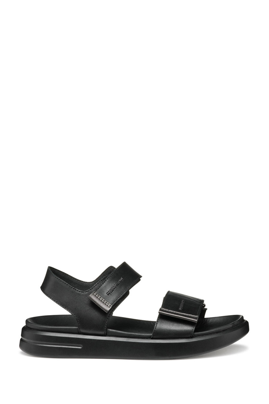 Geox Women Black D Xand 2S E - Smo. Lea + Pear Strappy Leather Sandals D45PAE043AJC9B1G | Derimod
