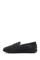 Women's Black Masculine Loafer | Derimod