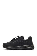 Erkek Siyah Kalın Tabanlı Deri Sneaker | Derimod