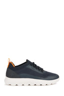 Geox Men's Navy Blue Spherica Active Lace Up Fabric Sneaker | Derimod