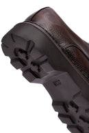 Men's Brown Lace-Up Thick-Soled Leather Casual Shoes | Derimod