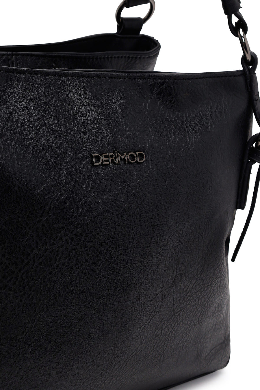 Woman Black Long-Strap Shoulder Bag