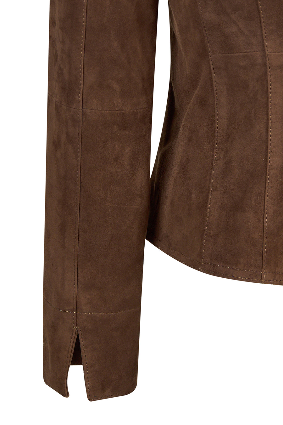 Lara Woman Brown Short Suede Jacket