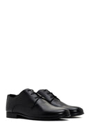 Derimod Black Men's Black Laced Leather Classic Shoes | Derimod