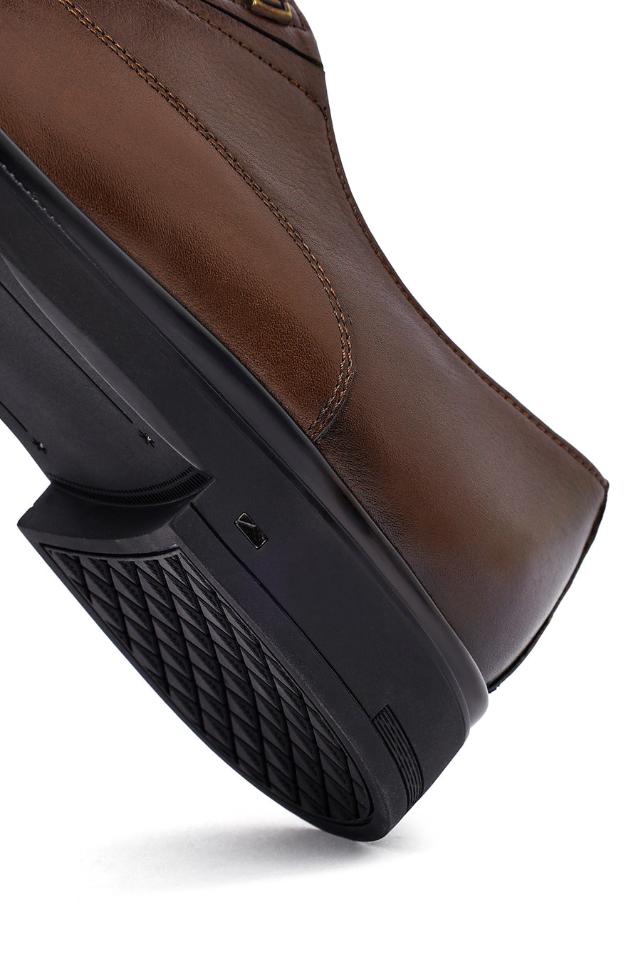 Men's Brown Lace Up Leather Casual Shoes