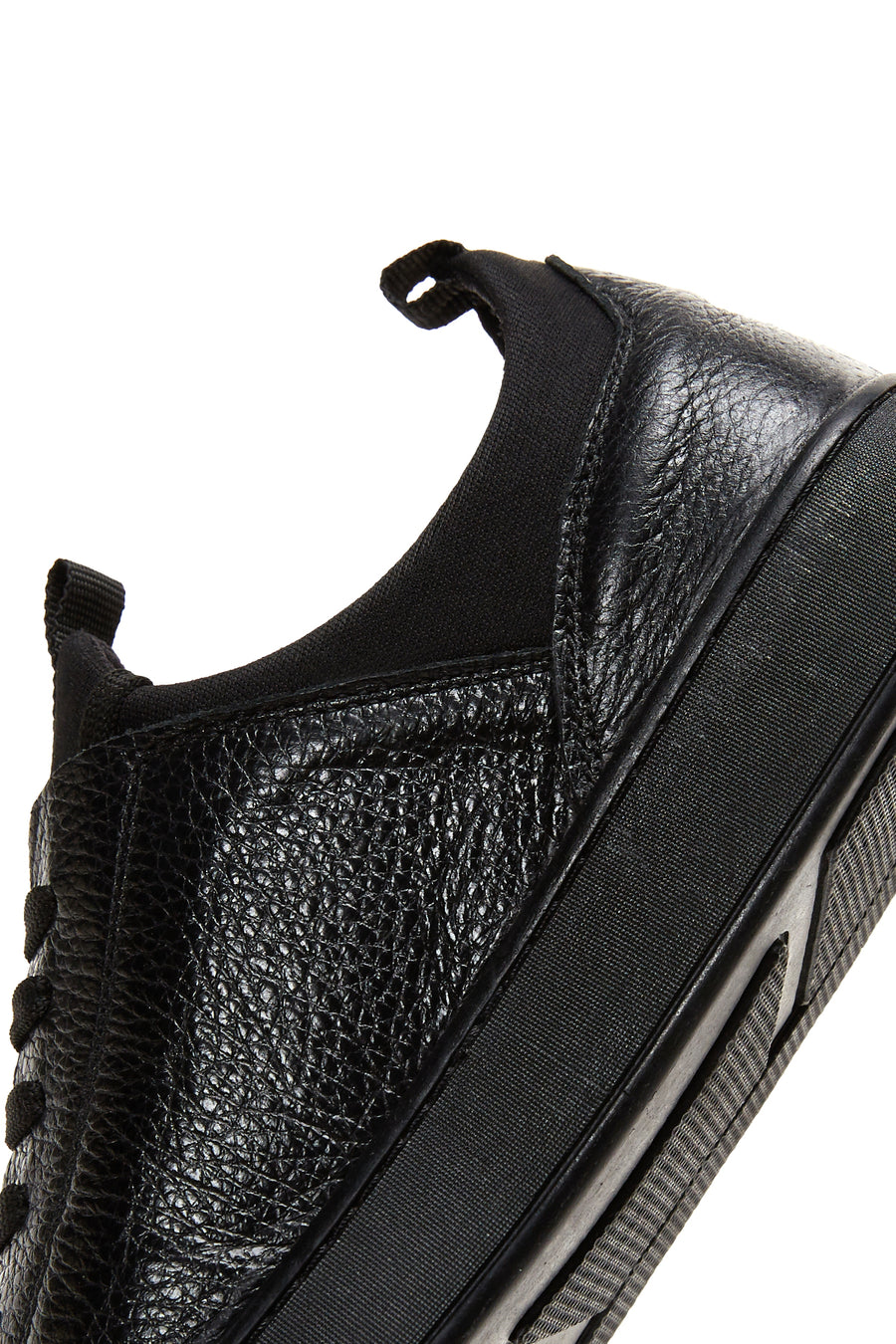 Erkek Siyah Deri Sneaker