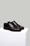 Classic Men's Shoes with Crocodile Pattern | Derimod