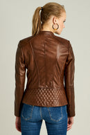 Latinia Women's Leather Jacket | Derimod