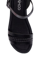 Women's Leather Braided Bodrum Sandals | Derimod
