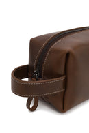 Male Brown Leather Handbag | Derimod
