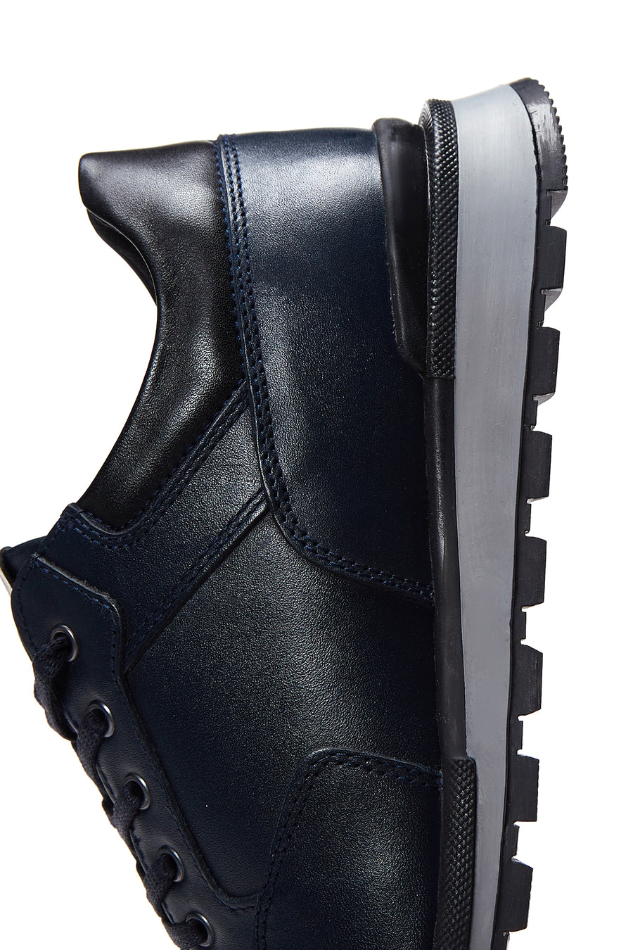 Men's Leather Navy Blue Sneaker