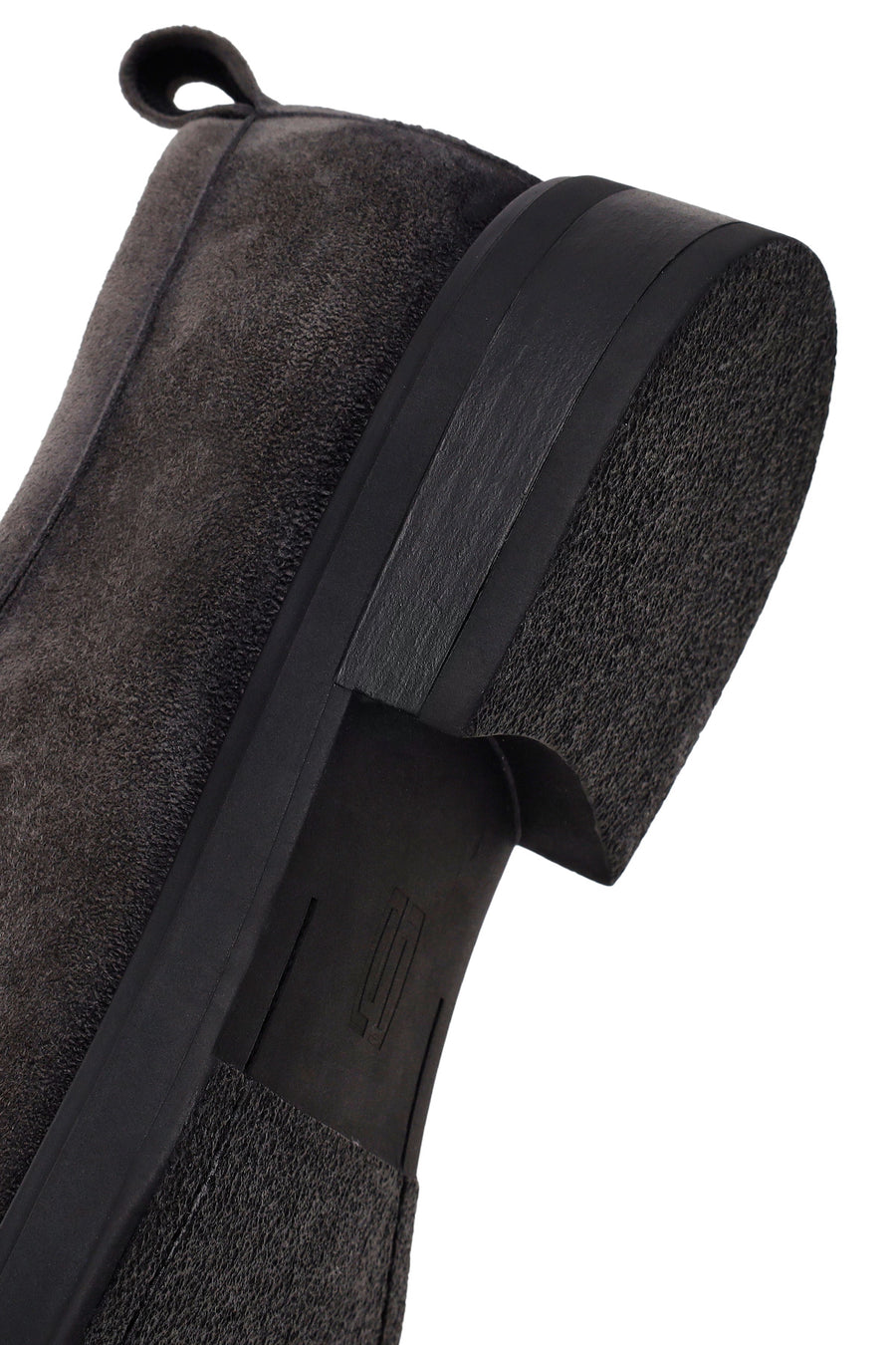 Male Gray Lace-Up Thick-Soled Suede Casual Shoes