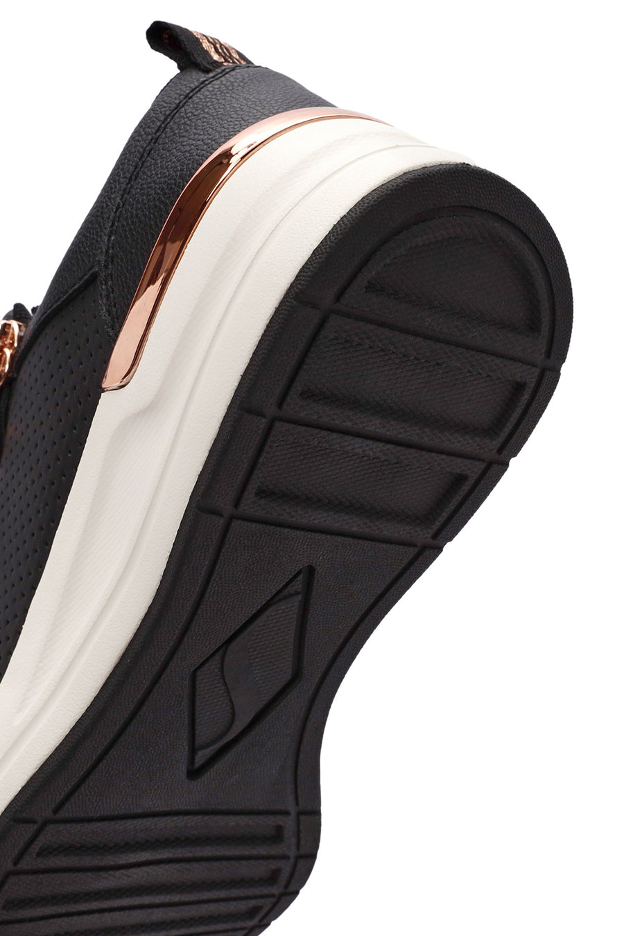 Skechers Kadın Siyah Billion Bağcıklı Fermuar Detaylı Deri Sneaker