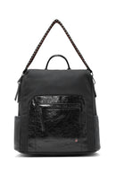 Women's Black Shoulder Strap Casual Backpack | Derimod