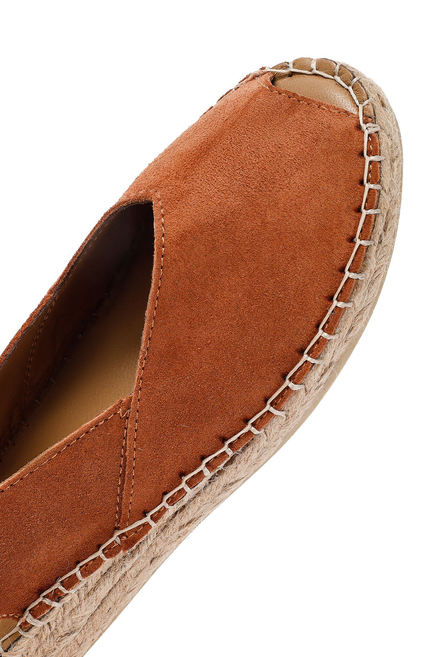 Kadın Turuncu Süet Espadril Sandalet