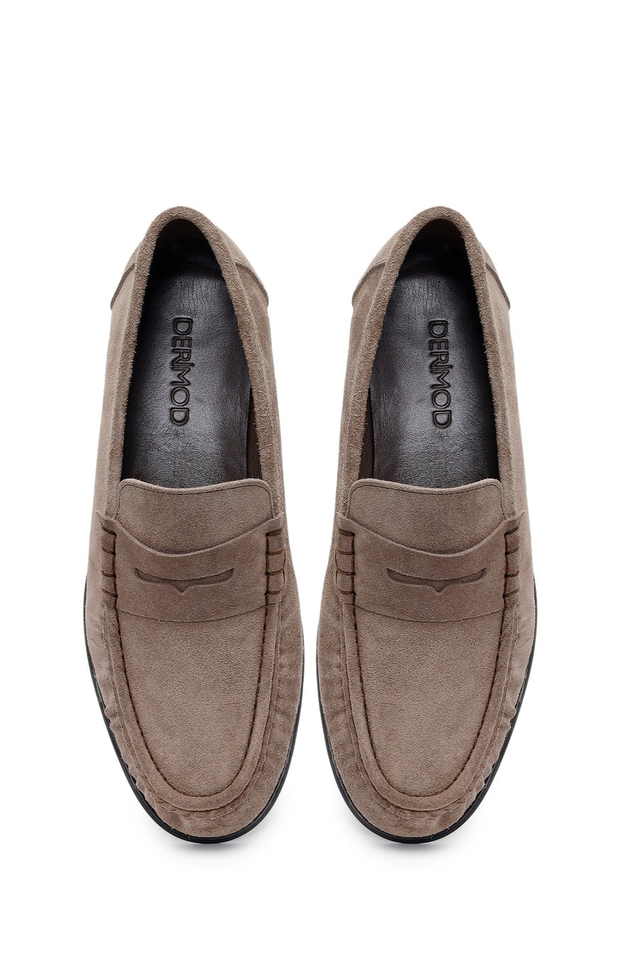 Male Gray Suede Casual Loafer