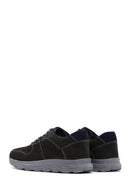 Men's Gray Nubuck Leather Shoes | Derimod