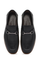 Derimod Black Men's Black Leather Loafer | Derimod