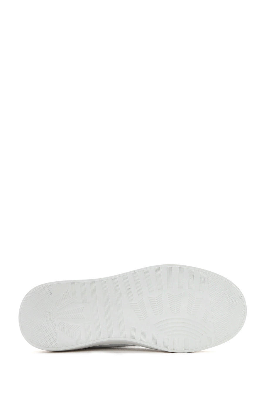 Men's White Lace-up Leather Sneaker