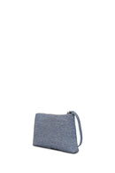 Woman Jean Blue Knitted Shoulder Bag | Derimod