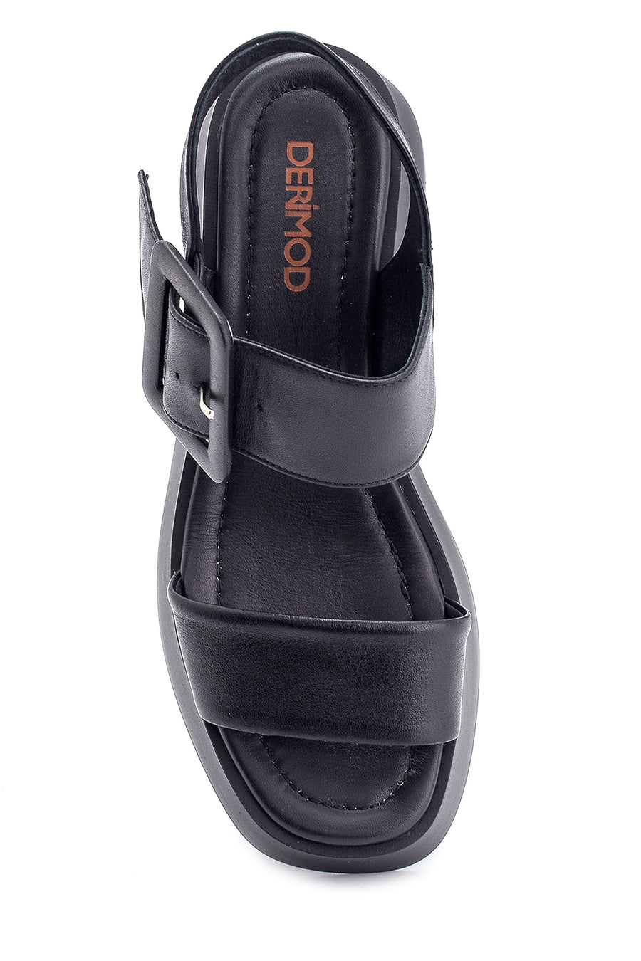 Women's High-Sole Leather Sandals