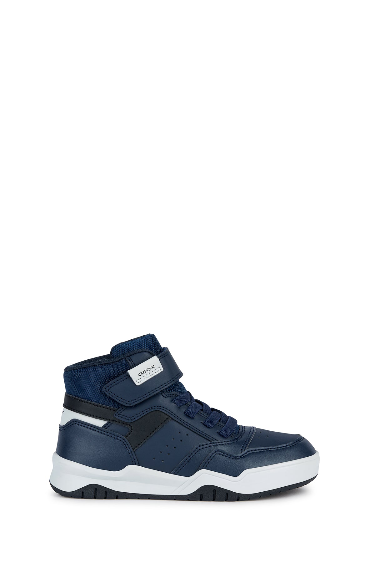 Geox Boys Navy Blue Perth Lace-Up Ankle Sneakers J367RF0FE8VC0832 | Derimod