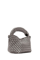 Women's Anthracite Braided Handbag | Derimod