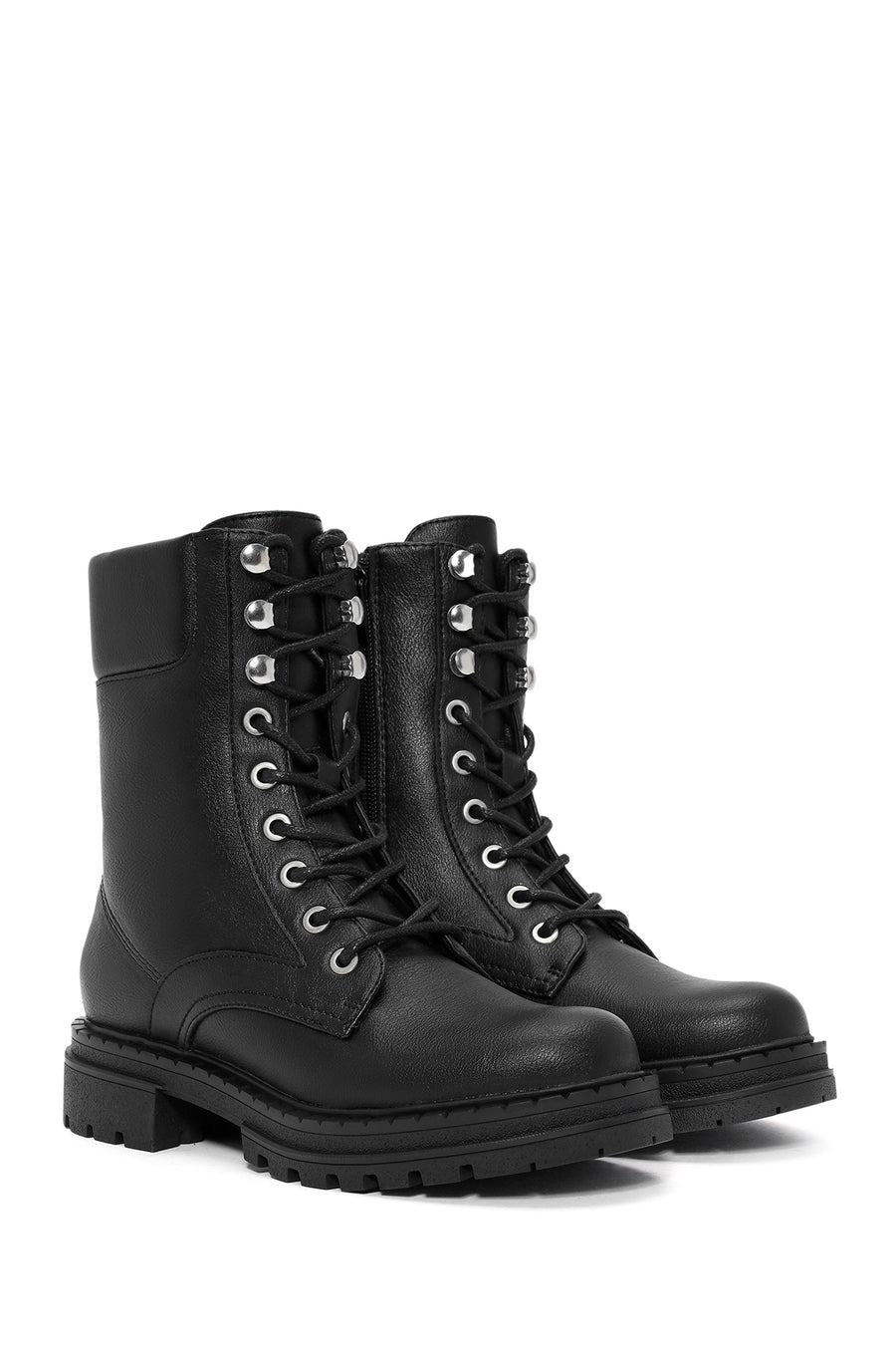 Women's Black Zippered Boots