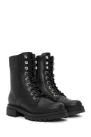 Women's Black Zippered Boots | Derimod