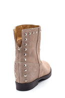 Women's Leather Bead Detailed Boots | Derimod