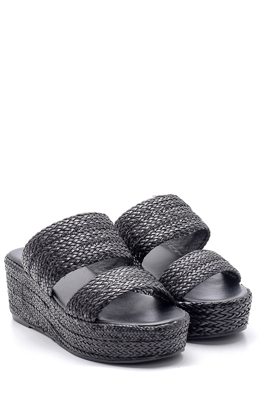 Women's Straw Knitted Slippers