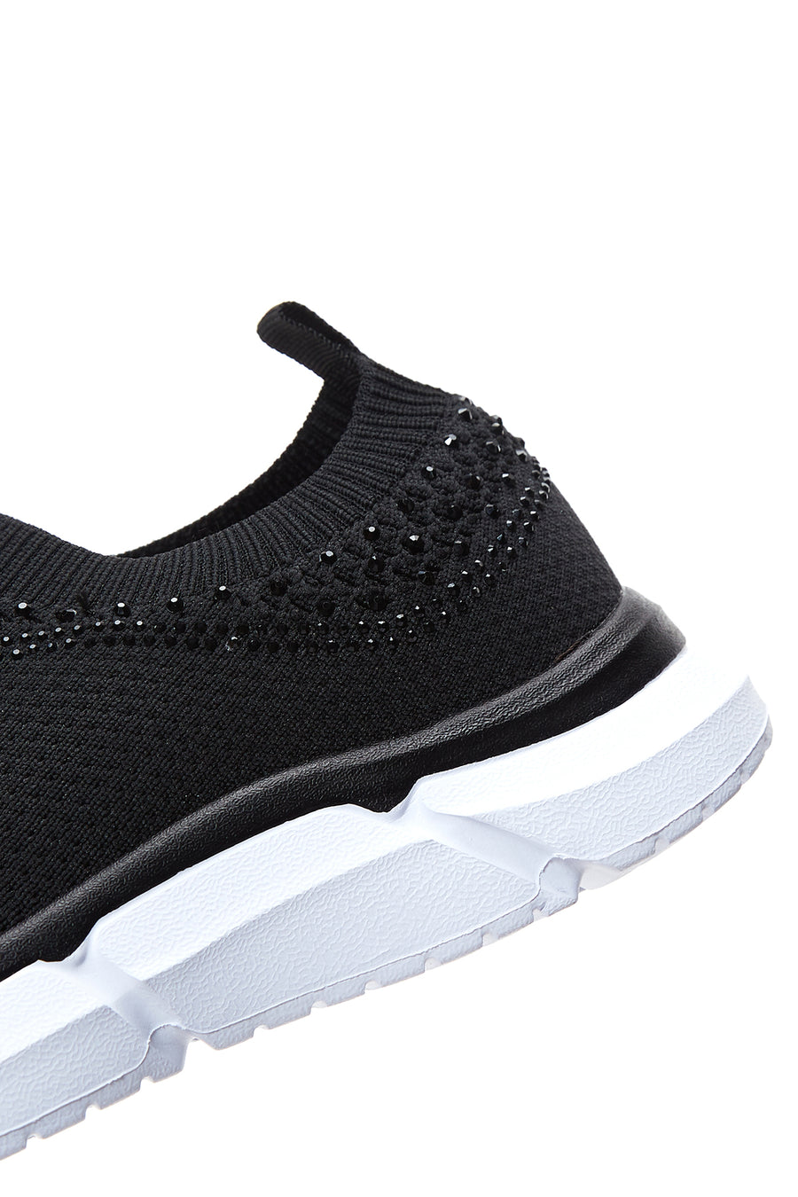Kadın Siyah Taşlı Kumaş Sneaker