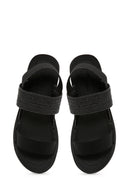 Women's Black Thick Soled Sandals | Derimod