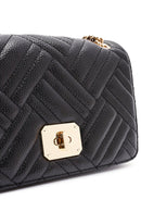 Women's Black Long Chain Strap Quilted Shoulder Bag | Derimod