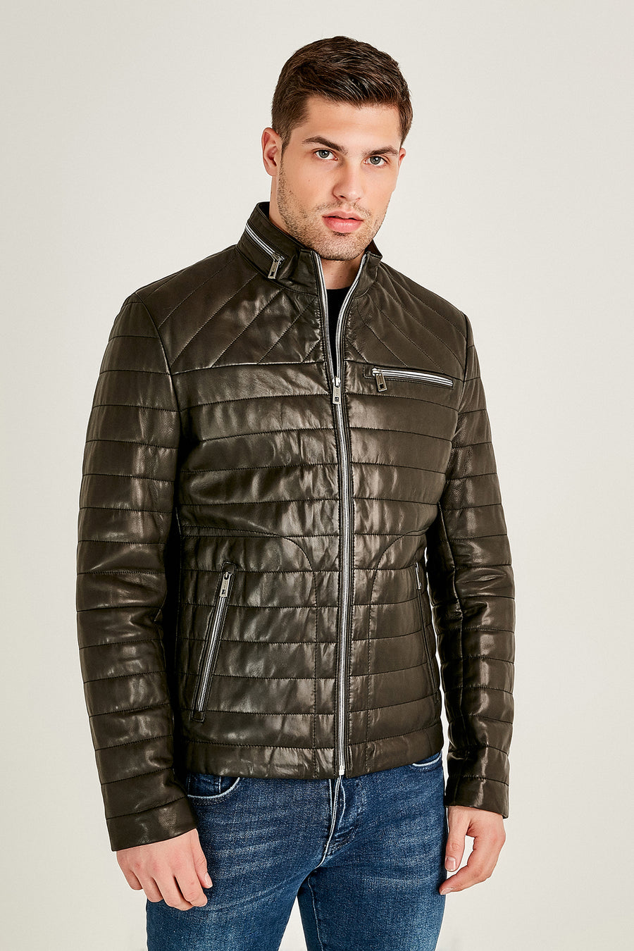 Falcao Men's Leather Jacket