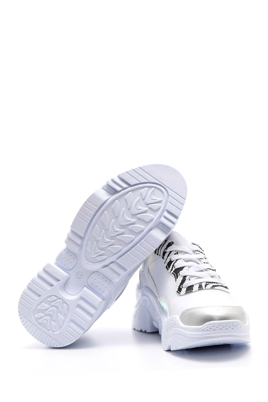 Kadın Gümüş Detaylı Sneaker