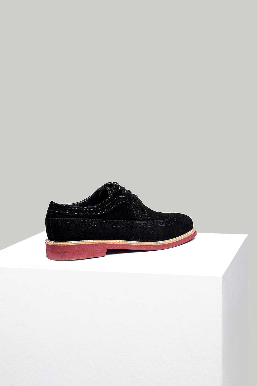 Men's Black Suede Leather Shoes